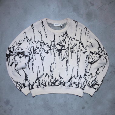 Weekday Strick-Sweater mit abstraktem Muster, S