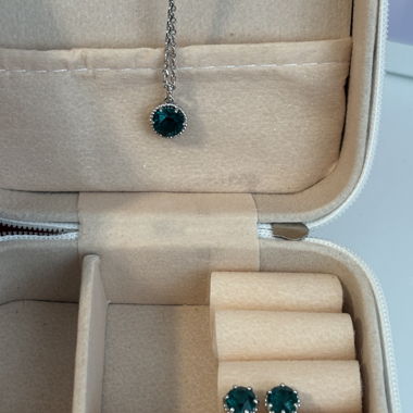 Swarovski green jewelry set