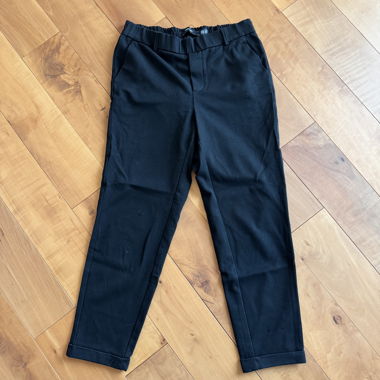 Pantalon en tissu noir