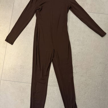 brown jumpsuit