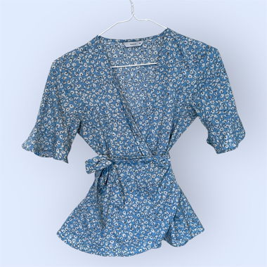 Floreal  blue Blouse XS