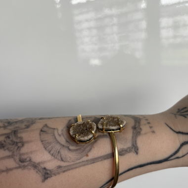 Edelstein/ Gold Armreif