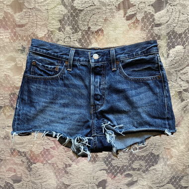Levi's 501 Blue Denim Shorts