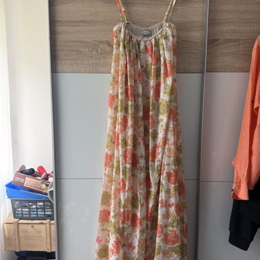 Robe longue à motif