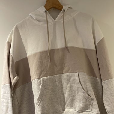 Oversized hoodie, schlichte Farben, Grösse L 