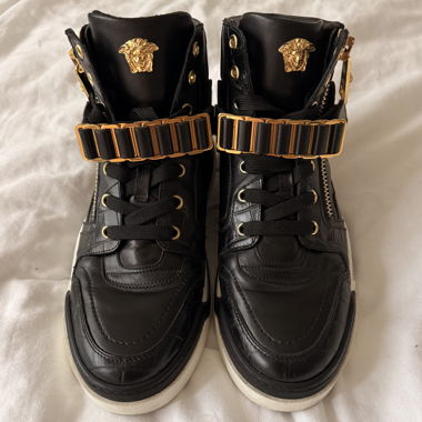 Versace Black High-Top Sneakers