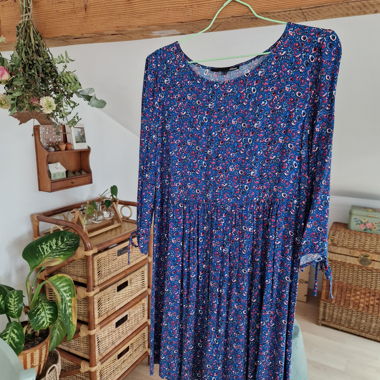 Vestito floreale blu Etam taglia 34