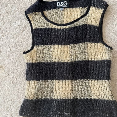 Haut en maille D&G rayé