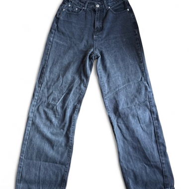 Schwarze Denim-Jeans