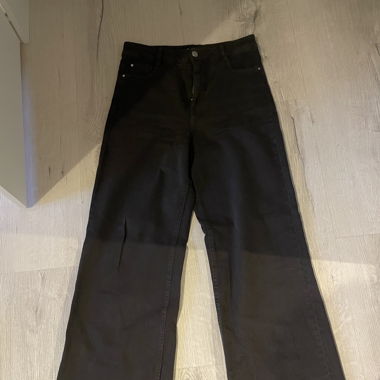 braune Wideleg jeans