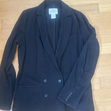 Blazer in lana nero