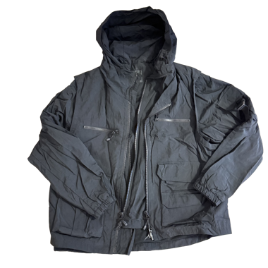 ZARA VESTE UTILITY 2-EN-1 NOIRE