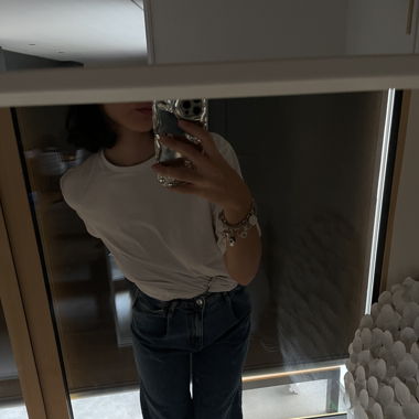 Distressed Blue Jeans