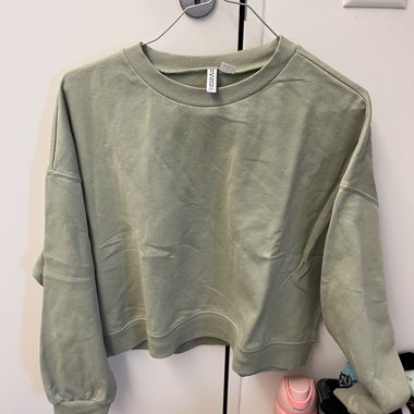 Sweat-shirt court vert