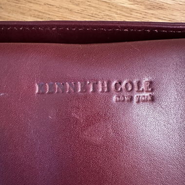 Borsa a tracolla Kenneth Cole, pelle, bordeaux