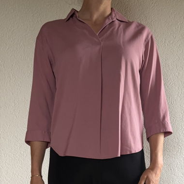 Blusa rosa manica 3/4