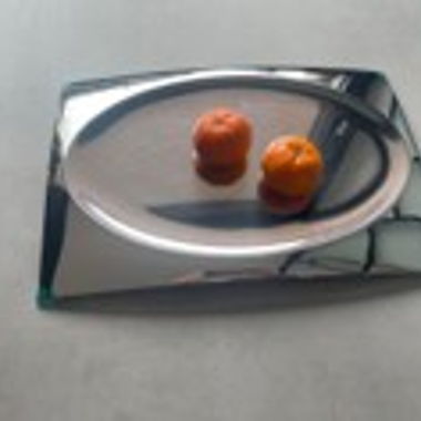 Chrome Steel Serving Tray
