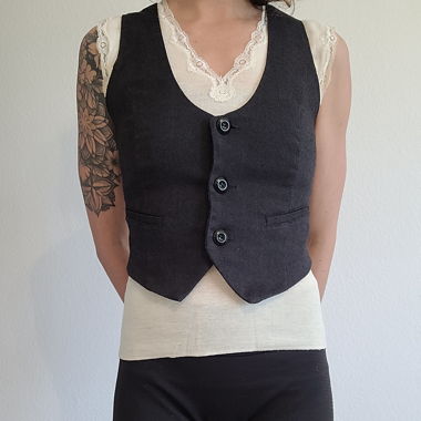 Gilet noir "Amisu" femme 36