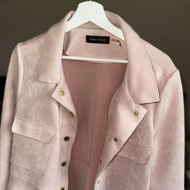 Ivanka Trump - coat rose pink Botton up w/ Pockets