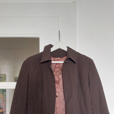 Vintage brown stripped blazer