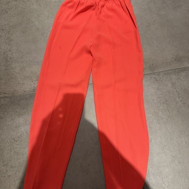 Coral Red Wide-Leg Pants, size M
