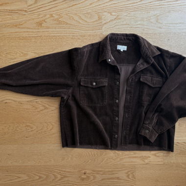 Veste d’automne en velours côtelé 