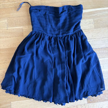 Blaues Bustier-Kleid