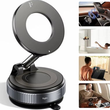 Magnetic car phone holder