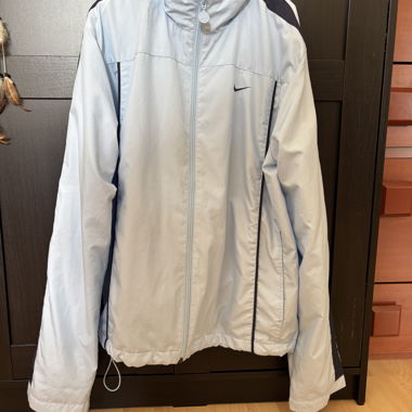 Nike light blue sports windbreaker