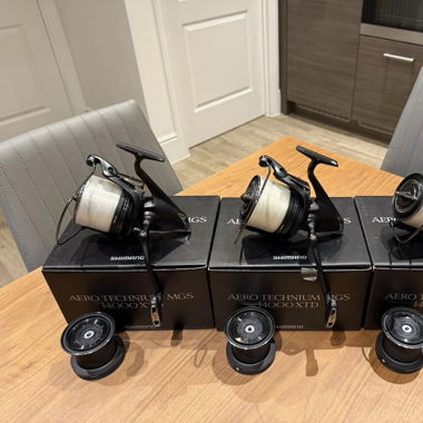 3 x Shimano Aero Technium Mgs 14000 XTD Rollen