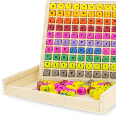 BOITE A LETTRES en Bois , jeu éducatif ( NEUF )