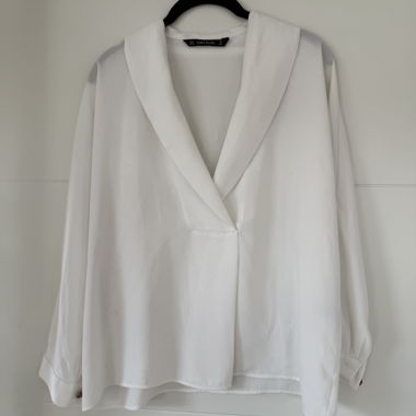 Weisse Bluse Office Core