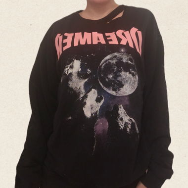 Pullover mit Wolf Design