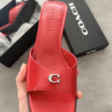 Coach Red Slides