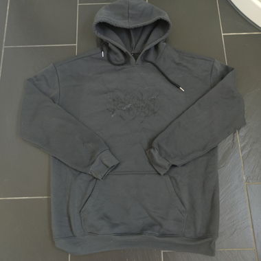 schwarzer Hoodie