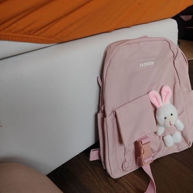 Süsser Rucksack mit Hasen Kuscheltier 