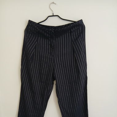 Marc Cain Linen Dark Blue Pants