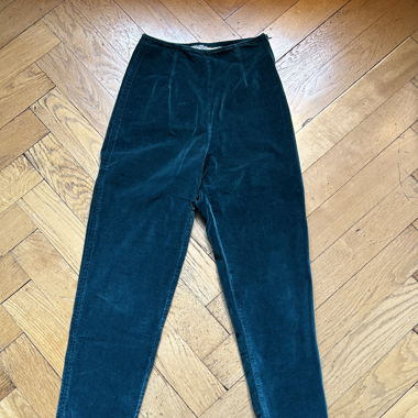 Original vintage wood green velvet pants
