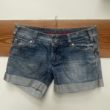 Denim Shorts with Cuff