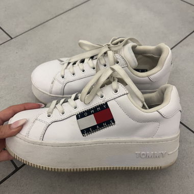Tommy Jeans White Platform Sneakers