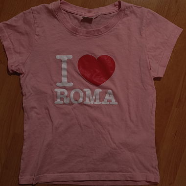 Baby tee « I love Roma »