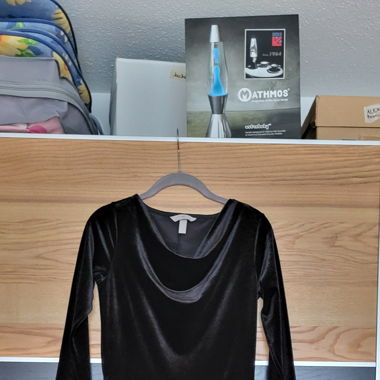 Schwarzes Samtkleid, Grösse S
