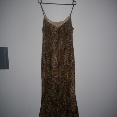 Robe maxi léopard