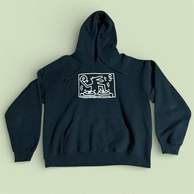 Felpa vintage Keith Haring DJ