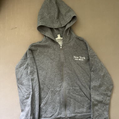Veste à capuche grise