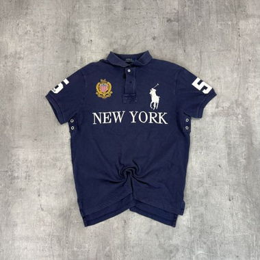 Vintage Ralph Lauren "New York" Big Pony Polo (L)