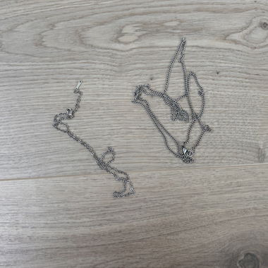 2x Necklace in silver