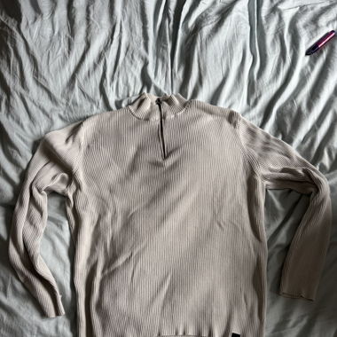 Beige Pier One Zip Sweater
