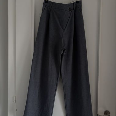 Pantalone grigio Zara - cerniera sul lato