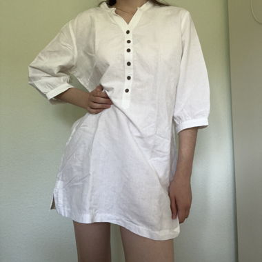 Blusa vintage oversize con bottoni
